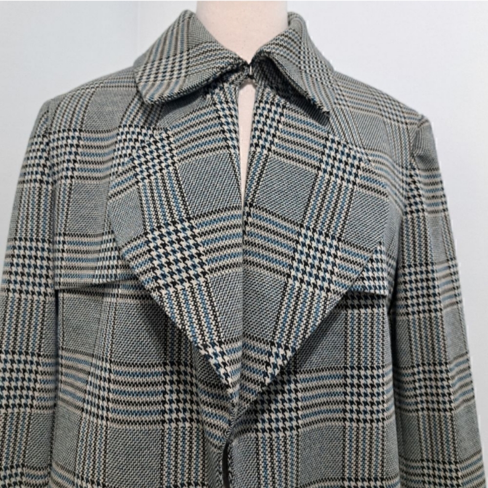 Anne Klein Open Front Houndstooth Blazer Jacket Sz 14 NWT - Picture 7 of 11